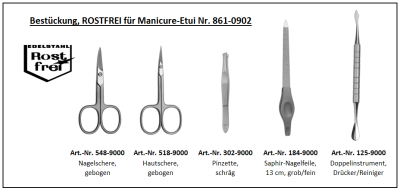 Maniküre Etui 5-tlg 861 von Kniebes - Laure Green