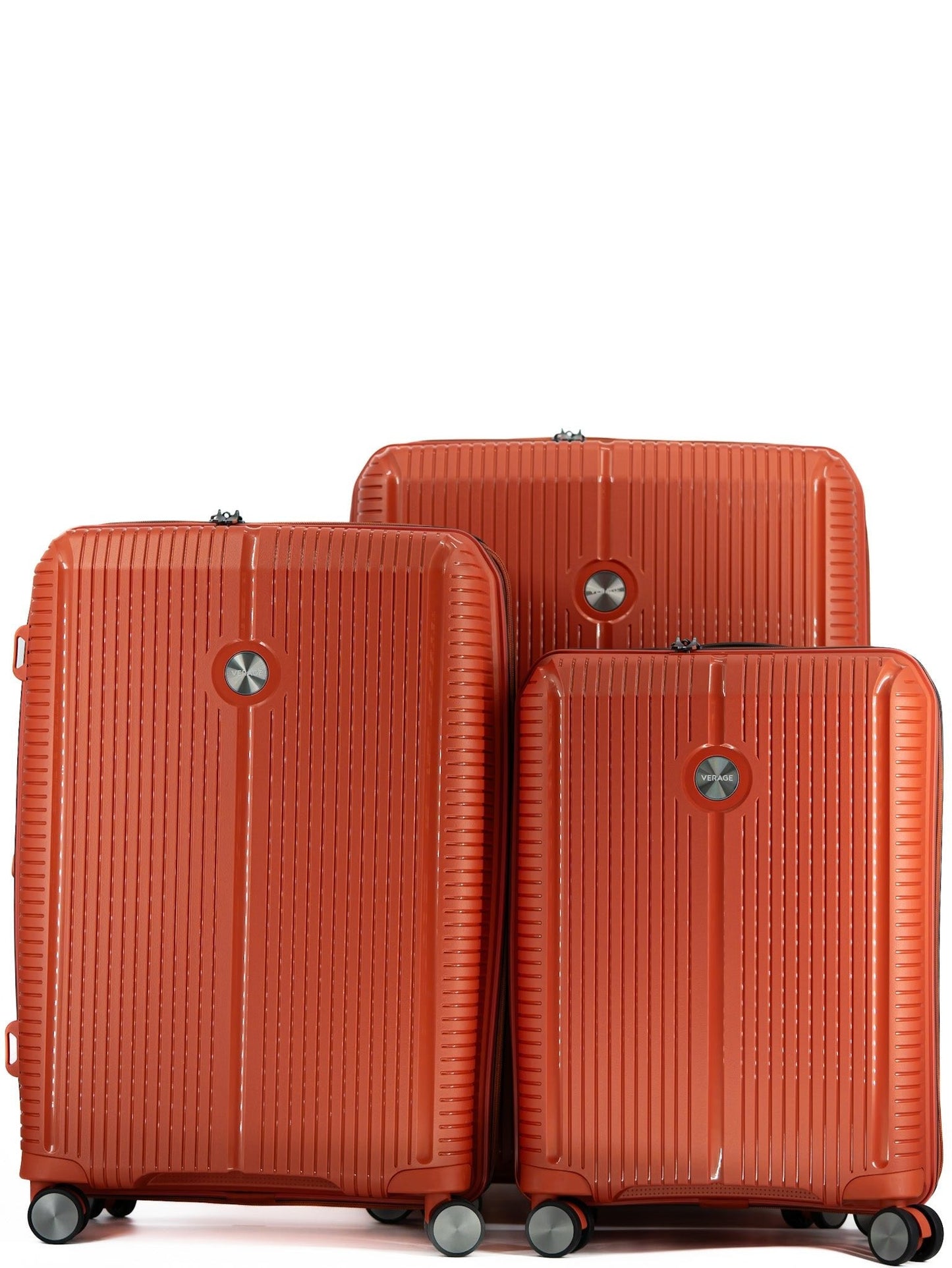 3 - teiliges Koffer - Set ROME Hartschalenkoffer V2 von Verage in orange - Laure Bags and Travel