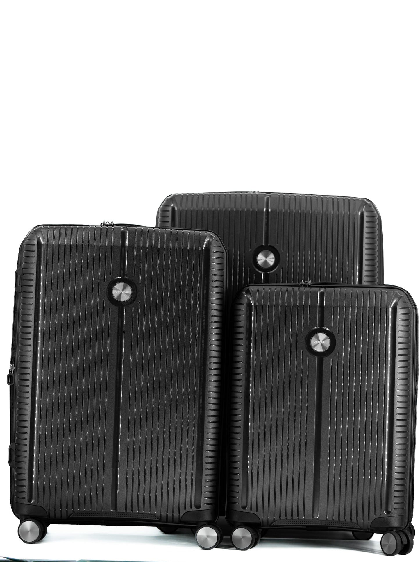 3 - teiliges Koffer - Set ROME Hartschalenkoffer V2 von Verage in schwarz - Laure Bags and Travel