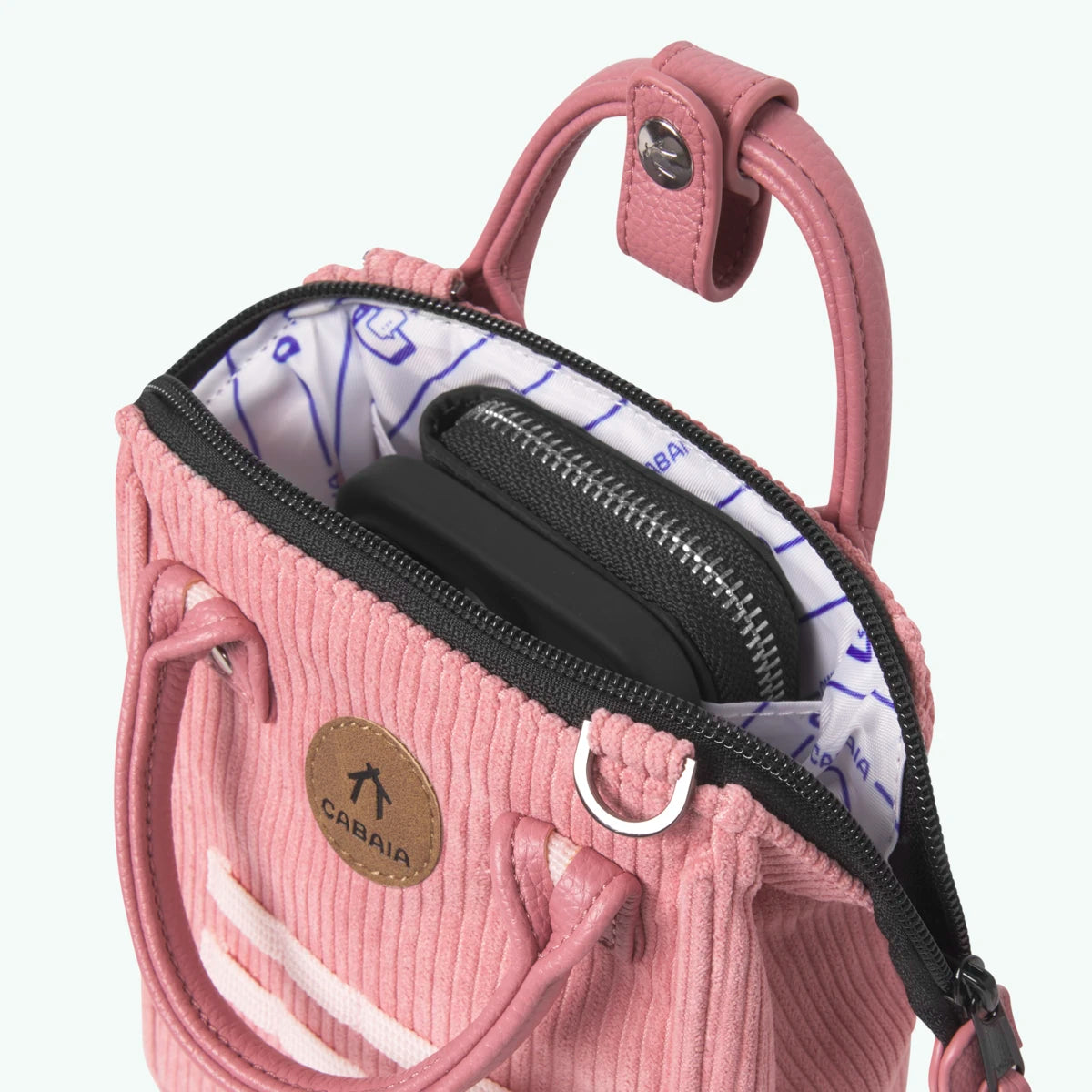 Umhängetasche Nano Recycled Velvet von Cabaia