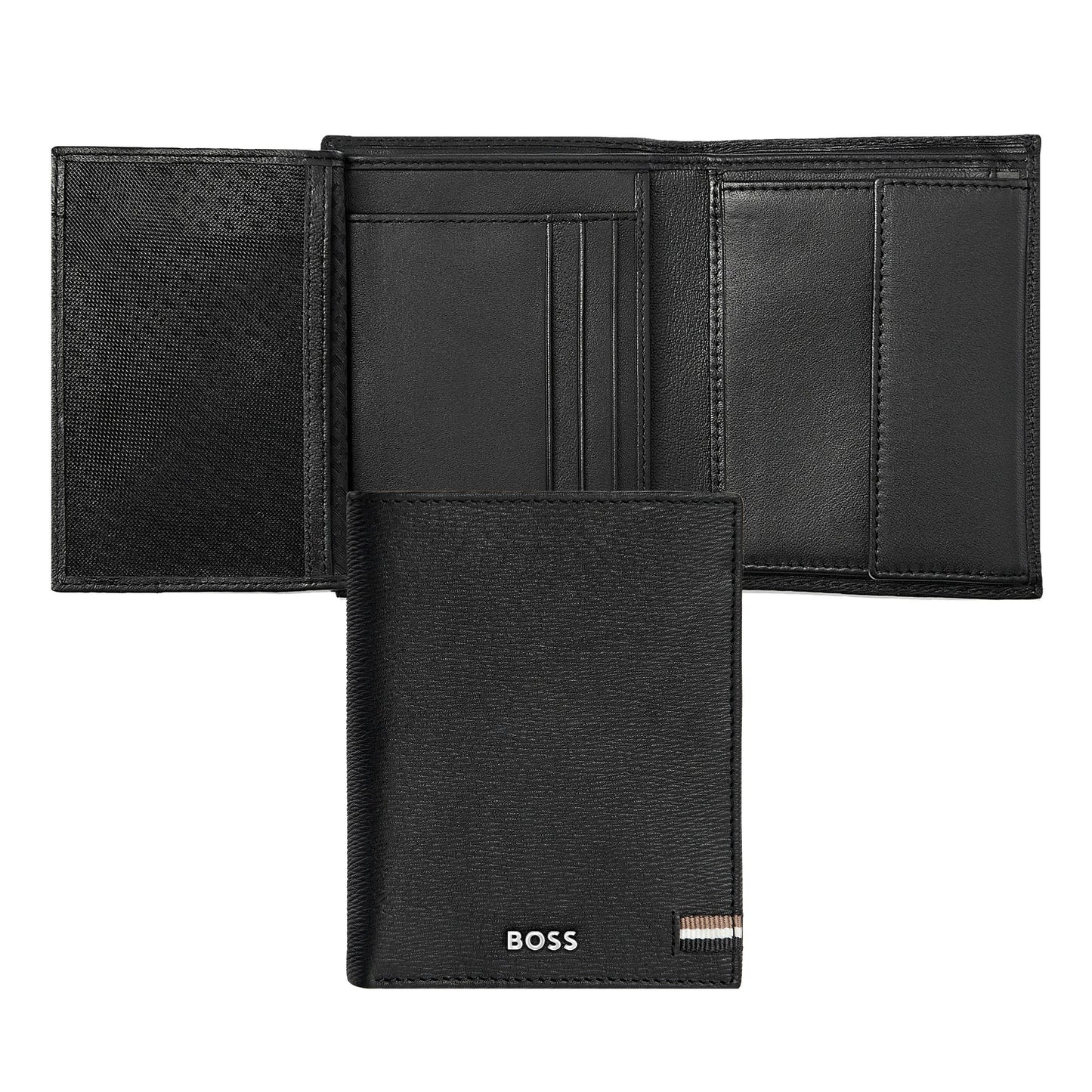 Brieftasche und Geldbörse Hochformat Iconic Black HLO421A von Hugo Boss - Laure Bags and Travel