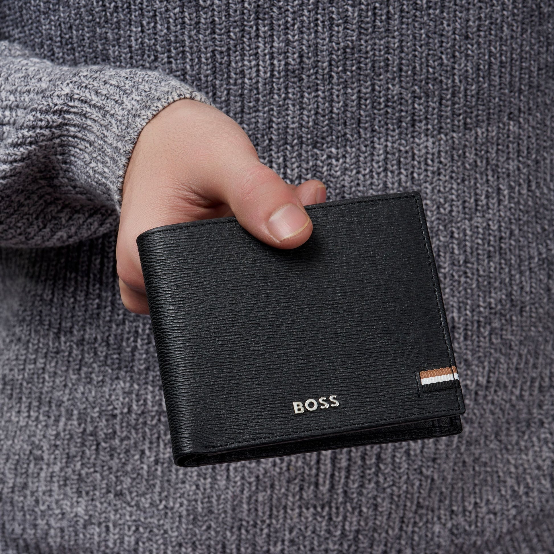 Brieftasche und Geldbörse Iconic Black HLN421A von Hugo Boss - Laure Bags and Travel