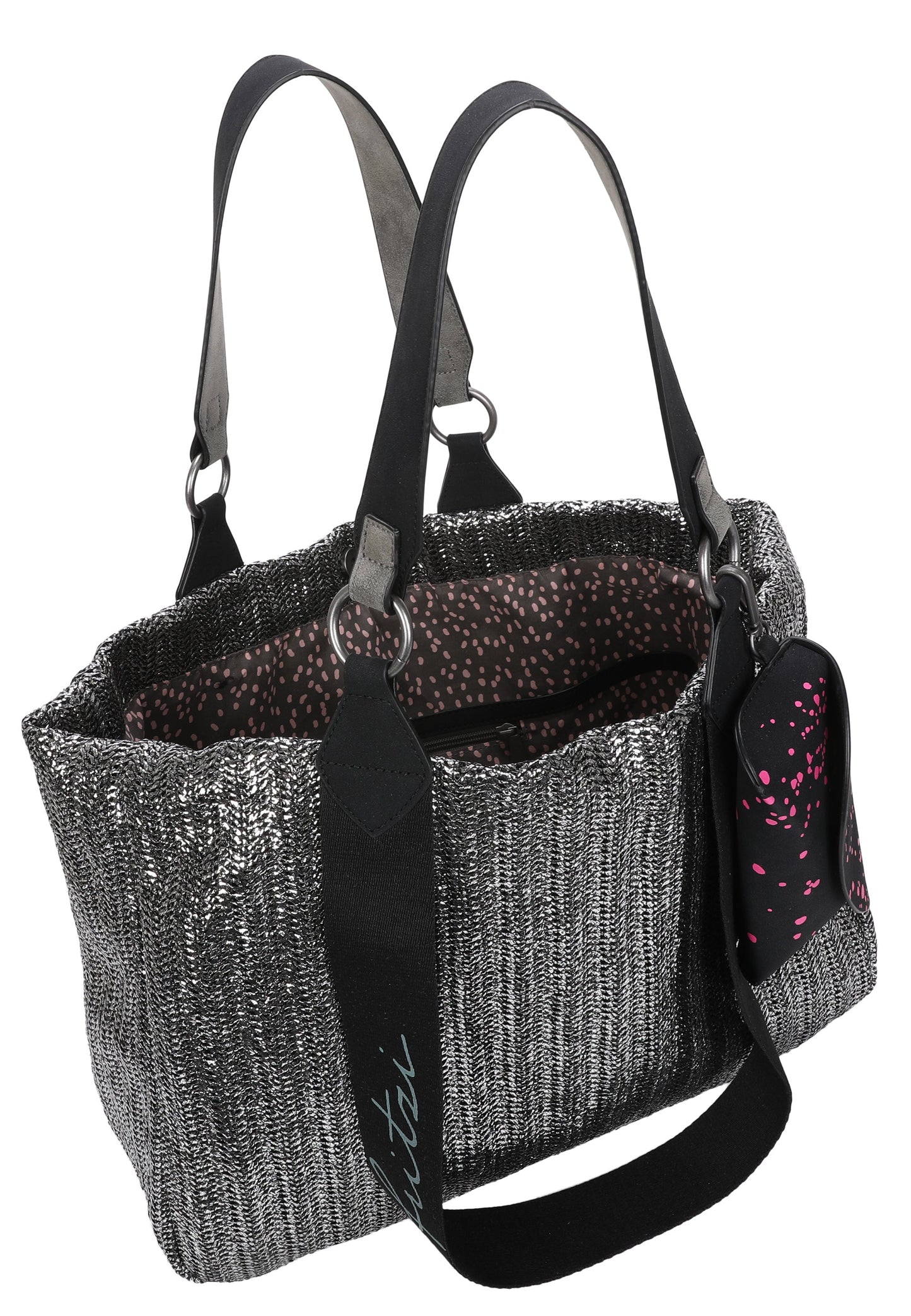 Izzy Medium Limited Painted Straw Schultertasche von Fritzi aus Preussen - Laure Bags and Travel