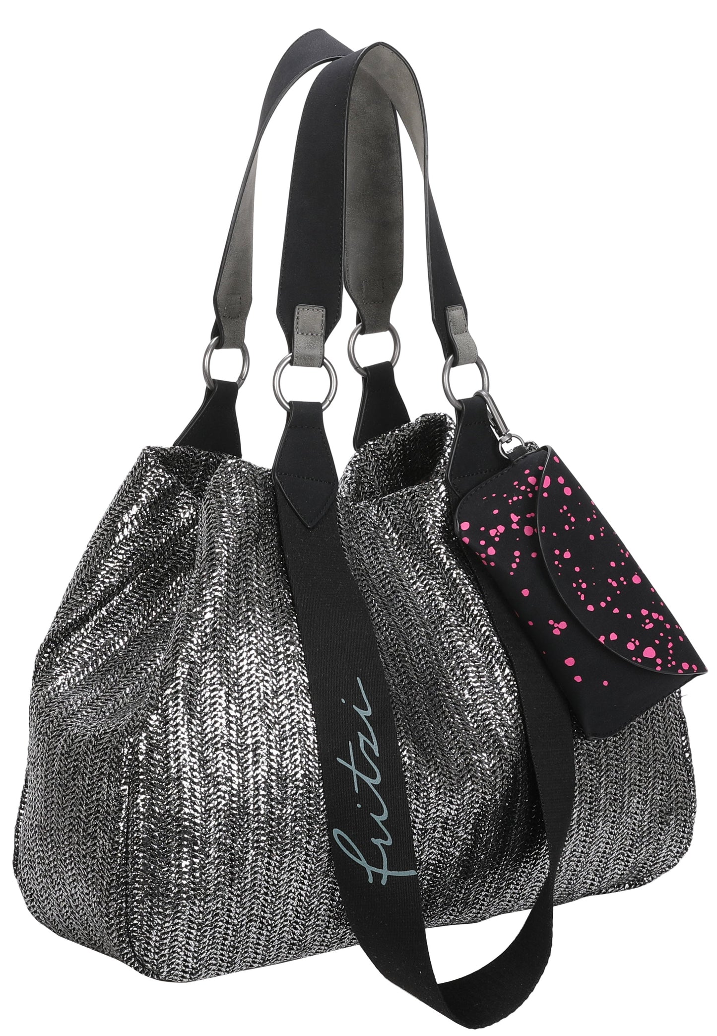 Izzy Medium Limited Painted Straw Schultertasche von Fritzi aus Preussen - Laure Bags and Travel