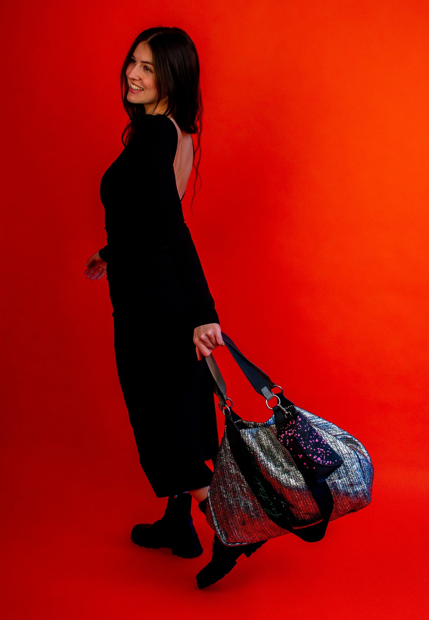 Izzy Medium Limited Painted Straw Schultertasche von Fritzi aus Preussen - Laure Bags and Travel