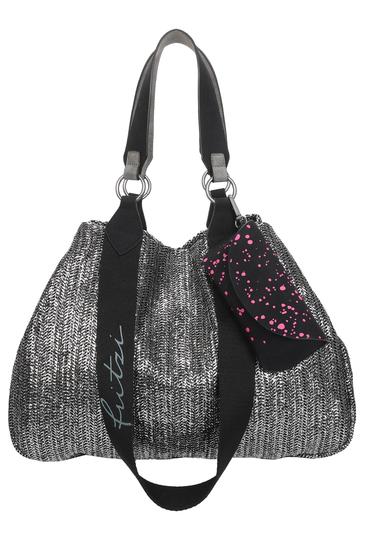 Izzy Medium Limited Painted Straw Schultertasche von Fritzi aus Preussen - Laure Bags and Travel