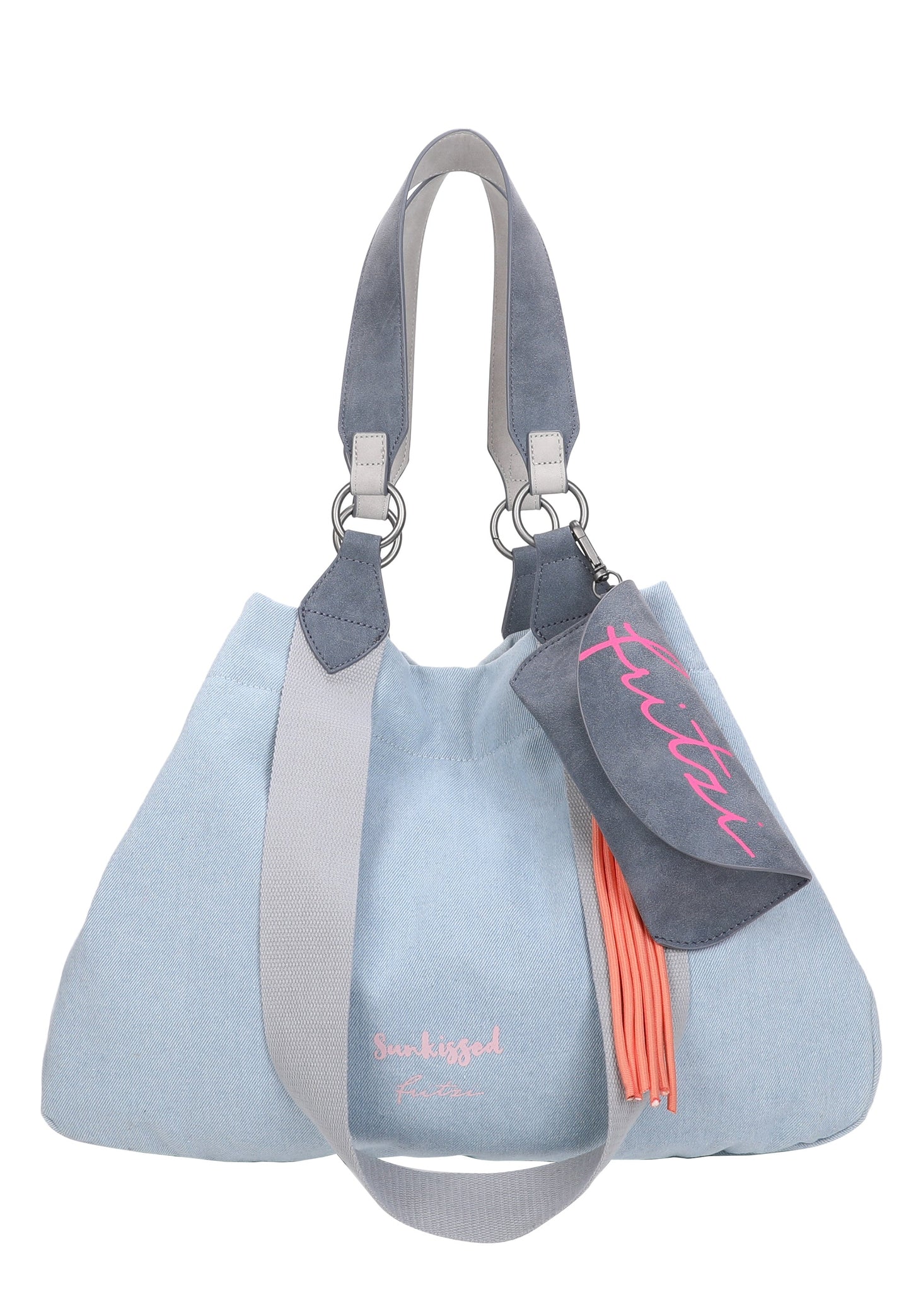 Izzy Medium Limited Washed Denim Schultertasche von Fritzi aus Preussen - Laure Bags and Travel