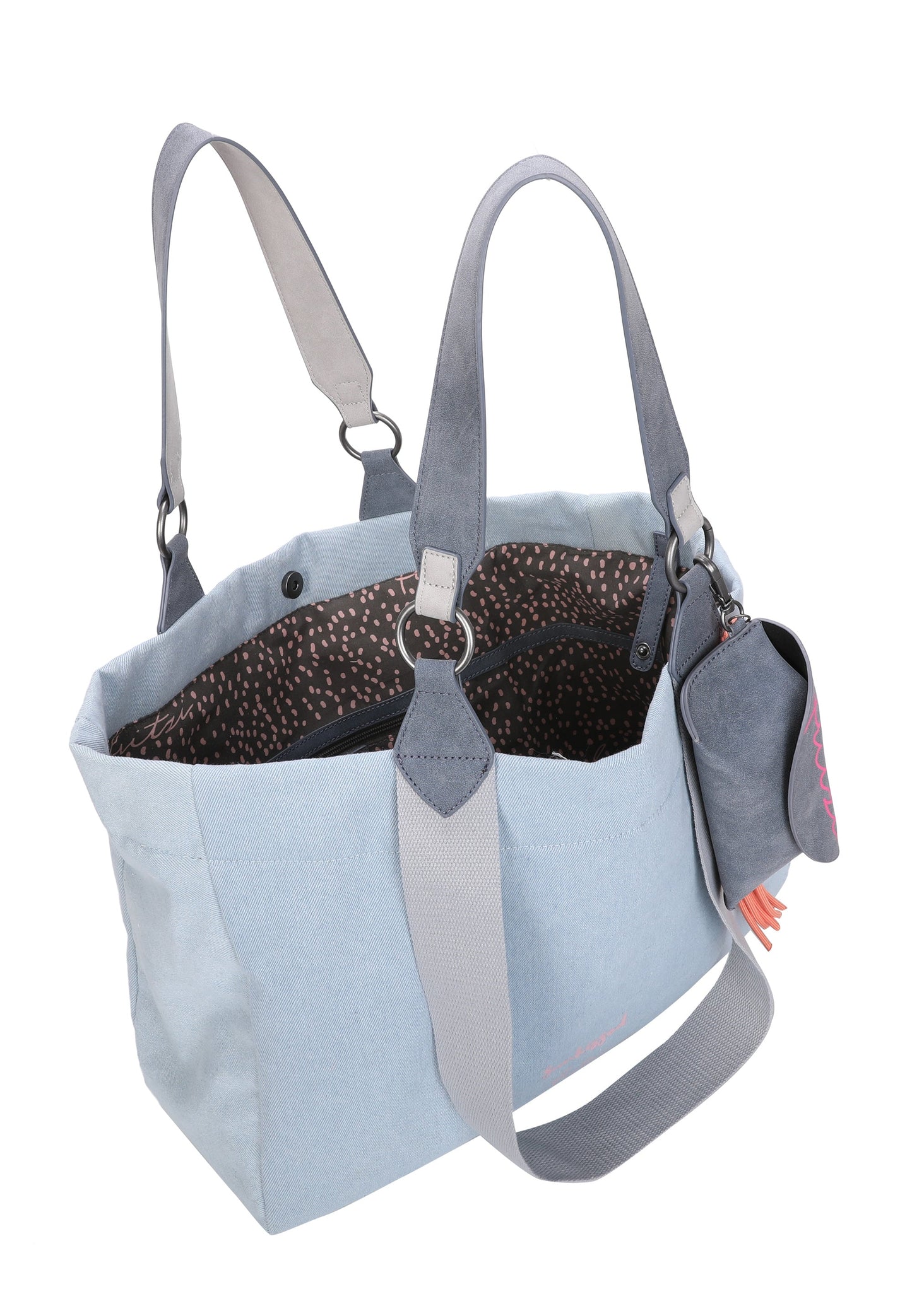 Izzy Medium Limited Washed Denim Schultertasche von Fritzi aus Preussen - Laure Bags and Travel