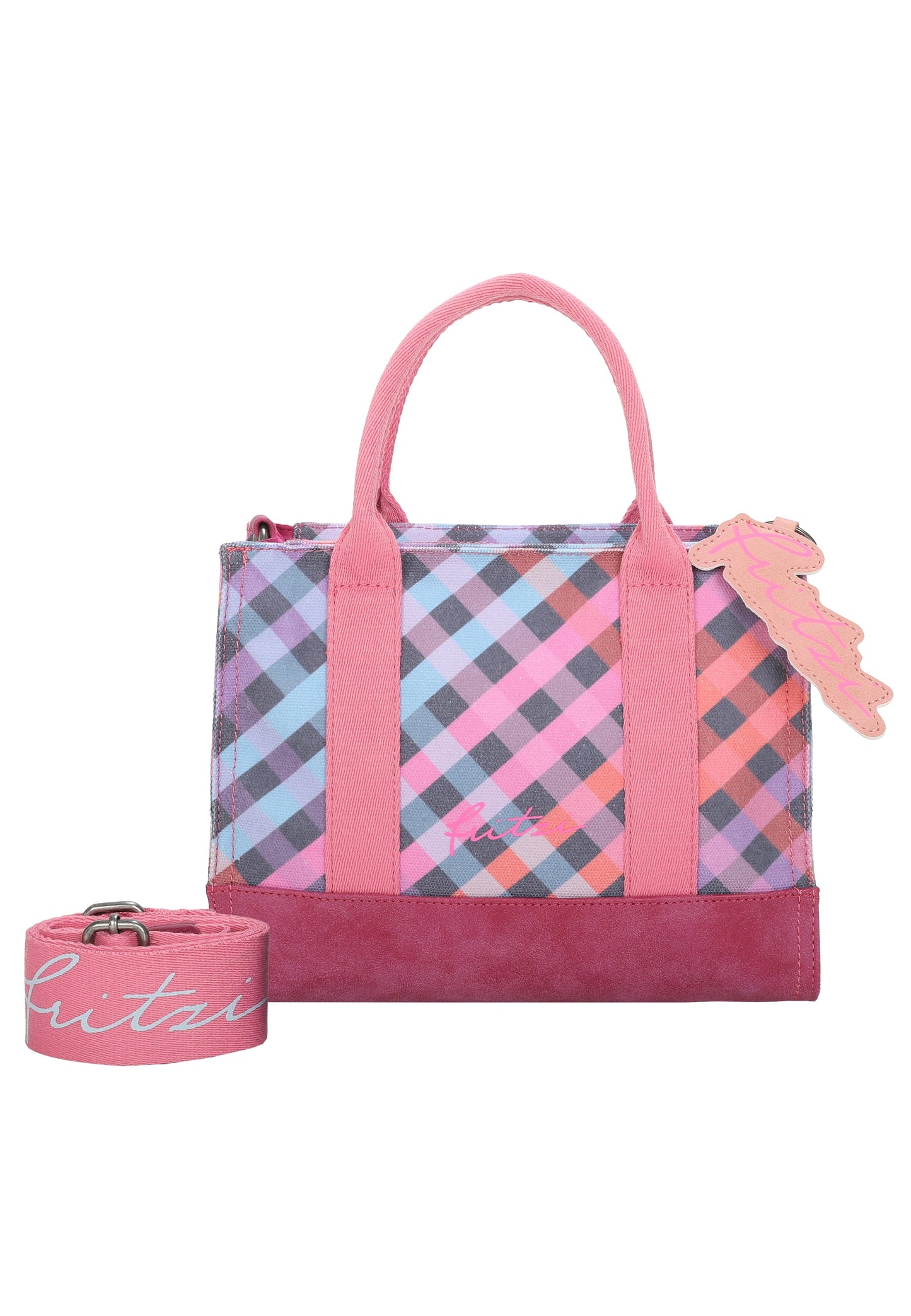IZZY09 - Limited - Autumn - Check Canvas Shopper von Fritzi aus Preussen - Laure Bags and Travel