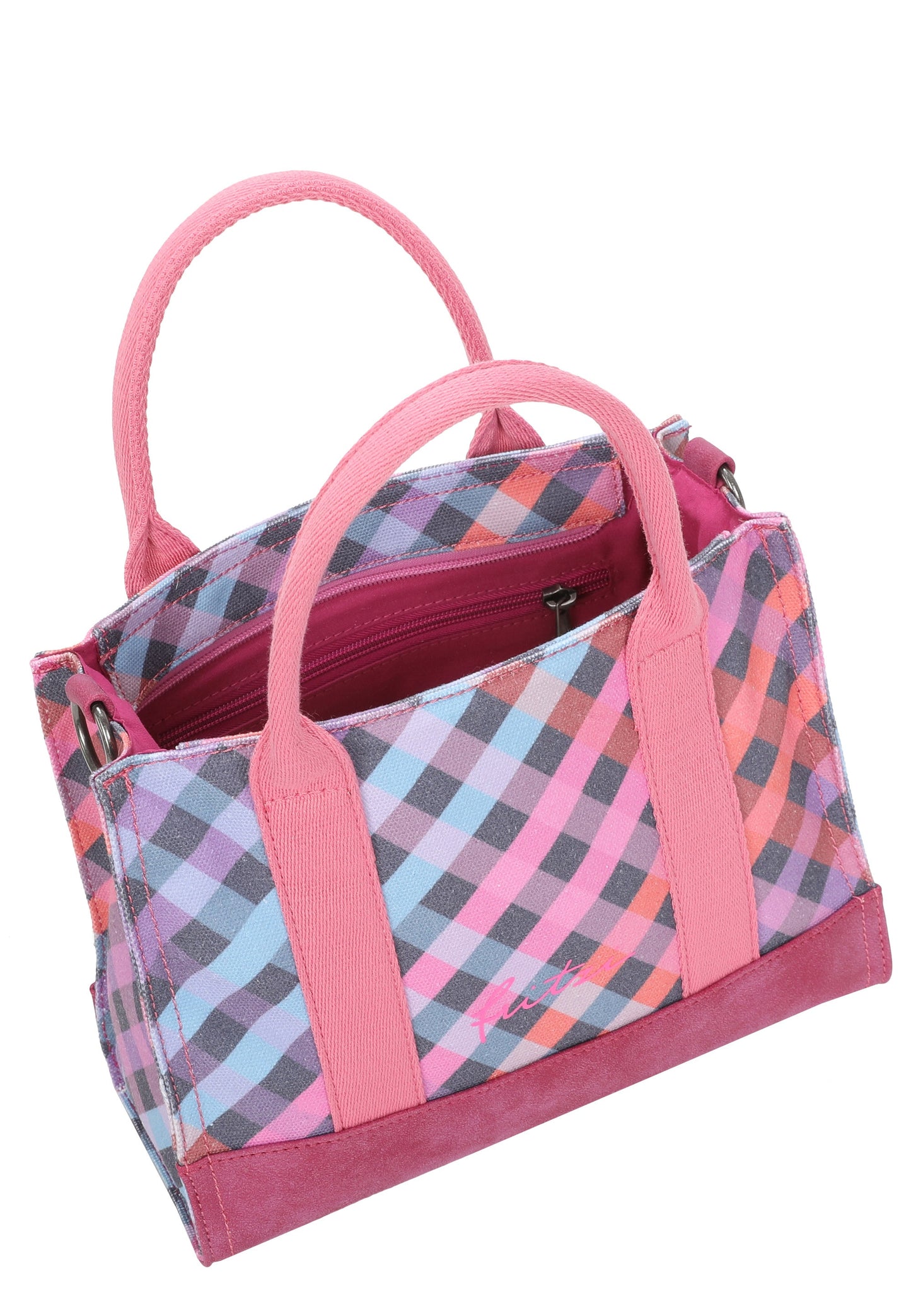 IZZY09 - Limited - Autumn - Check Canvas Shopper von Fritzi aus Preussen - Laure Bags and Travel