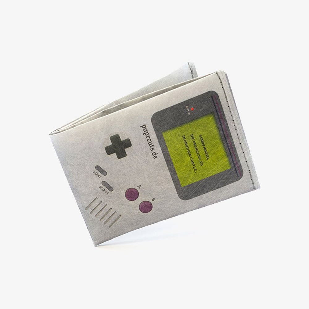 Paprcuts RFID Geldbeutel "Game Boy !" aus reißfestem Tyvek - Papier - Alternative - Laure Bags and Travel