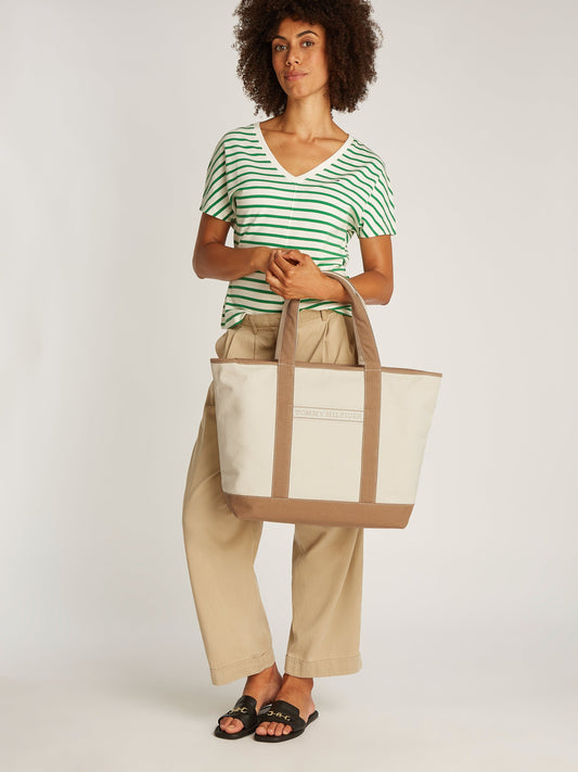 Shopper TH Summer Canvas AW0AW17421 von Tommy Hilfiger - Laure Bags and Travel