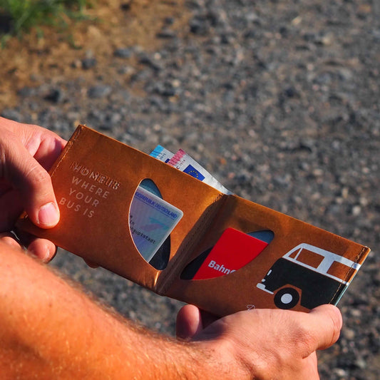 Paprcuts RFID Geldbeutel "Vanlife" 2015 aus reißfestem Tyvek - Papier-Alternative