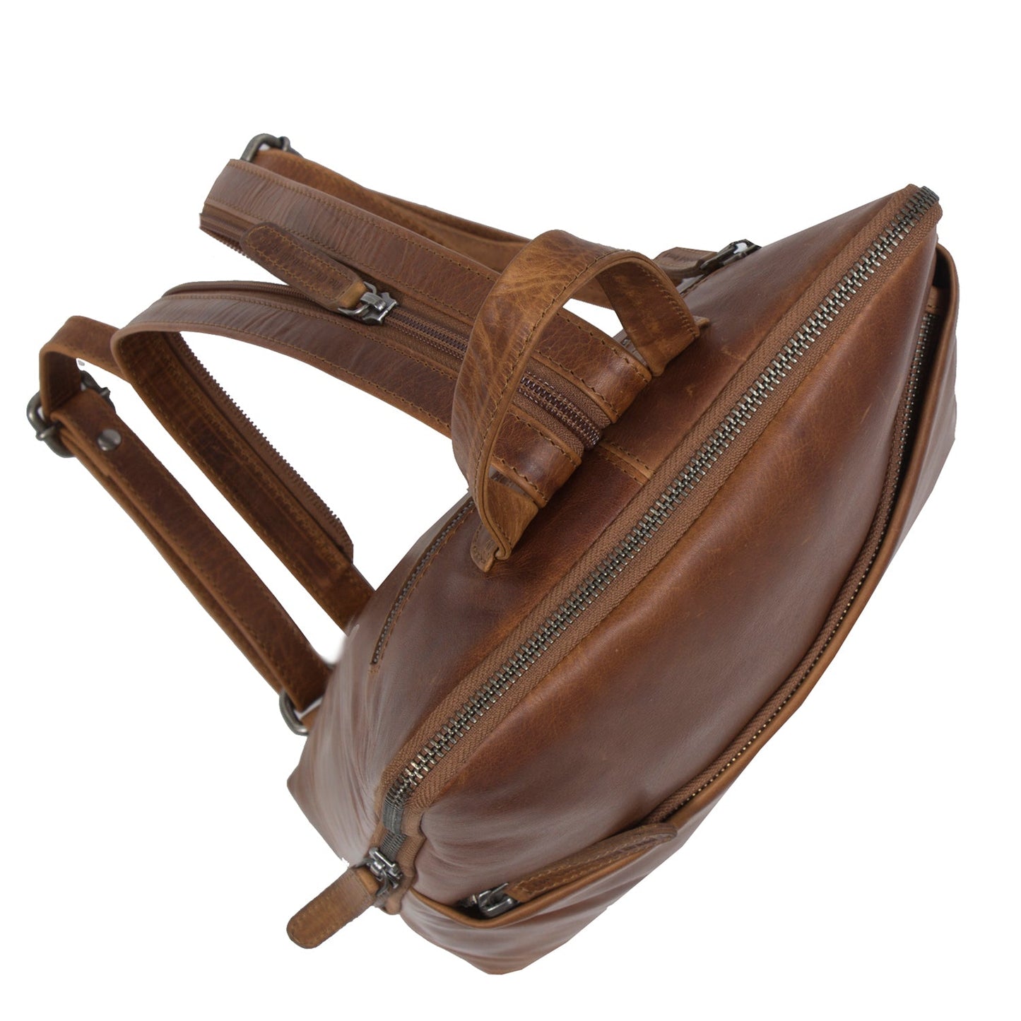 Backpack Amanda Cow Wax Pull Up - Laure Bags and Travel