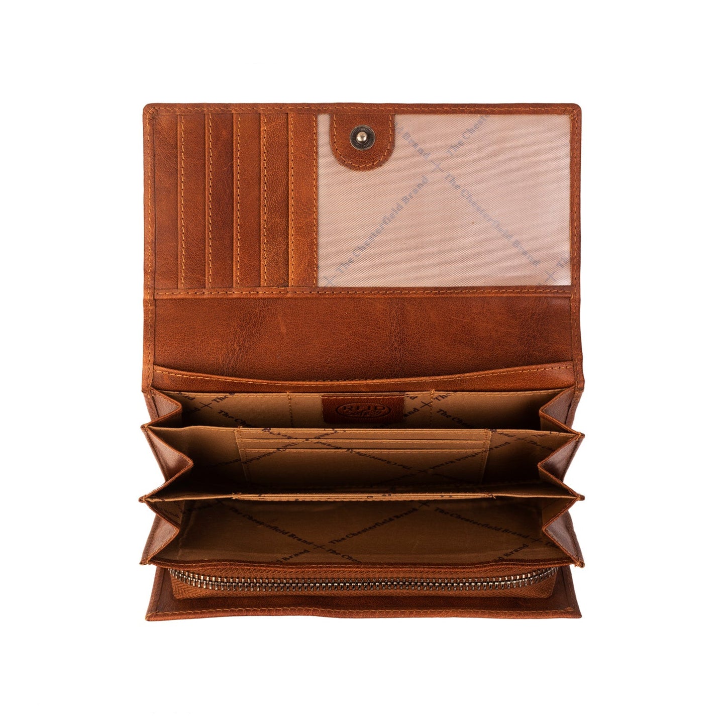Billfold Wide Hampton Antique Buff Crumbled - Laure Bags and Travel