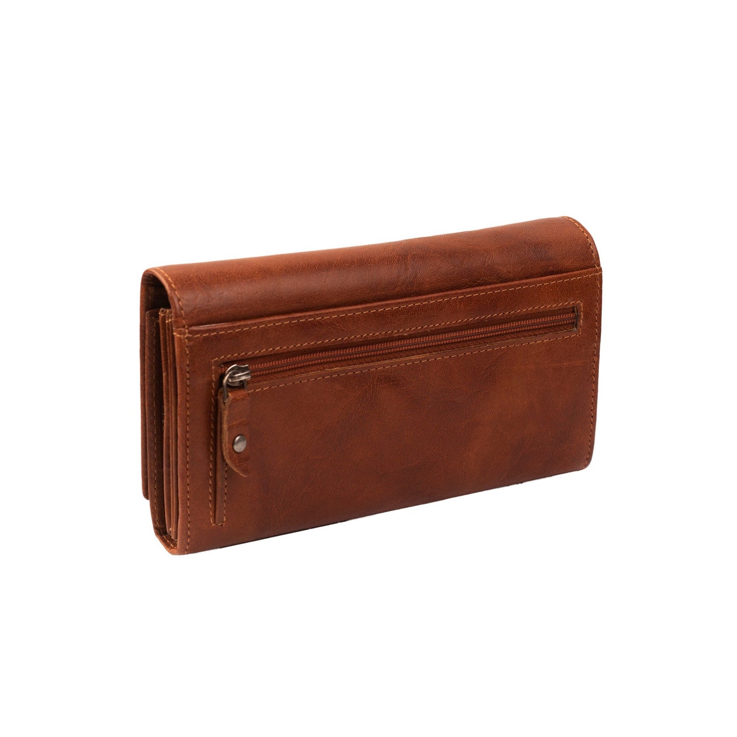 Billfold Wide Hampton Antique Buff Crumbled - Laure Bags and Travel