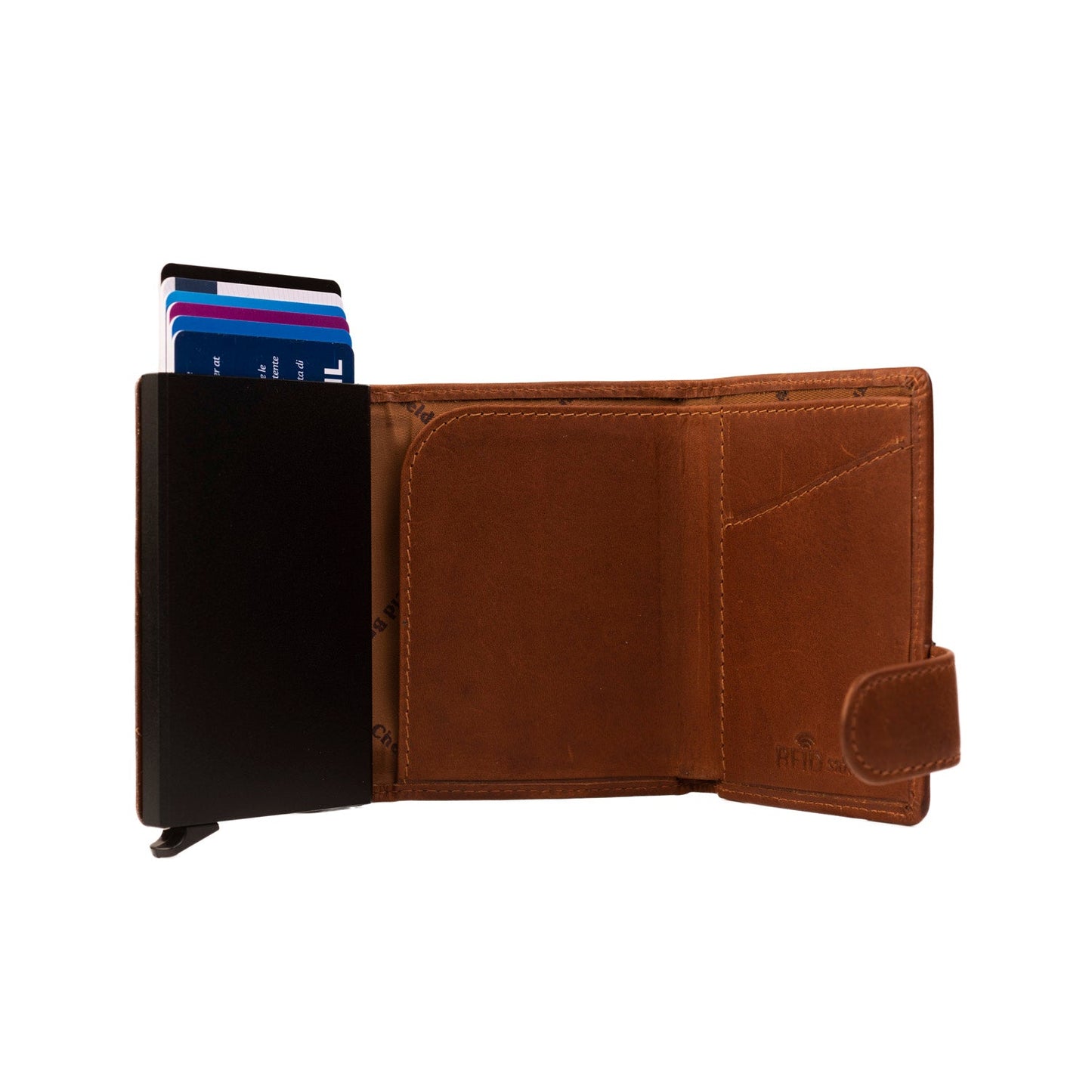 Cardholder Leicester Cow Wax Pull Up - Laure Bags and Travel