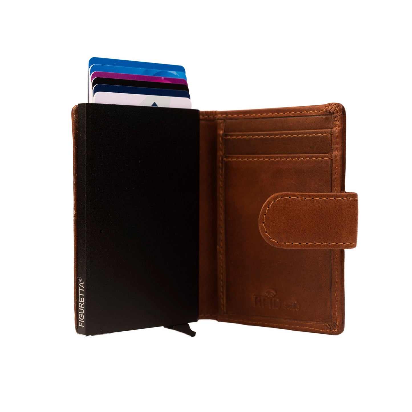 Cardholder Loughton Cow Wax Pull Up - Laure Bags and Travel