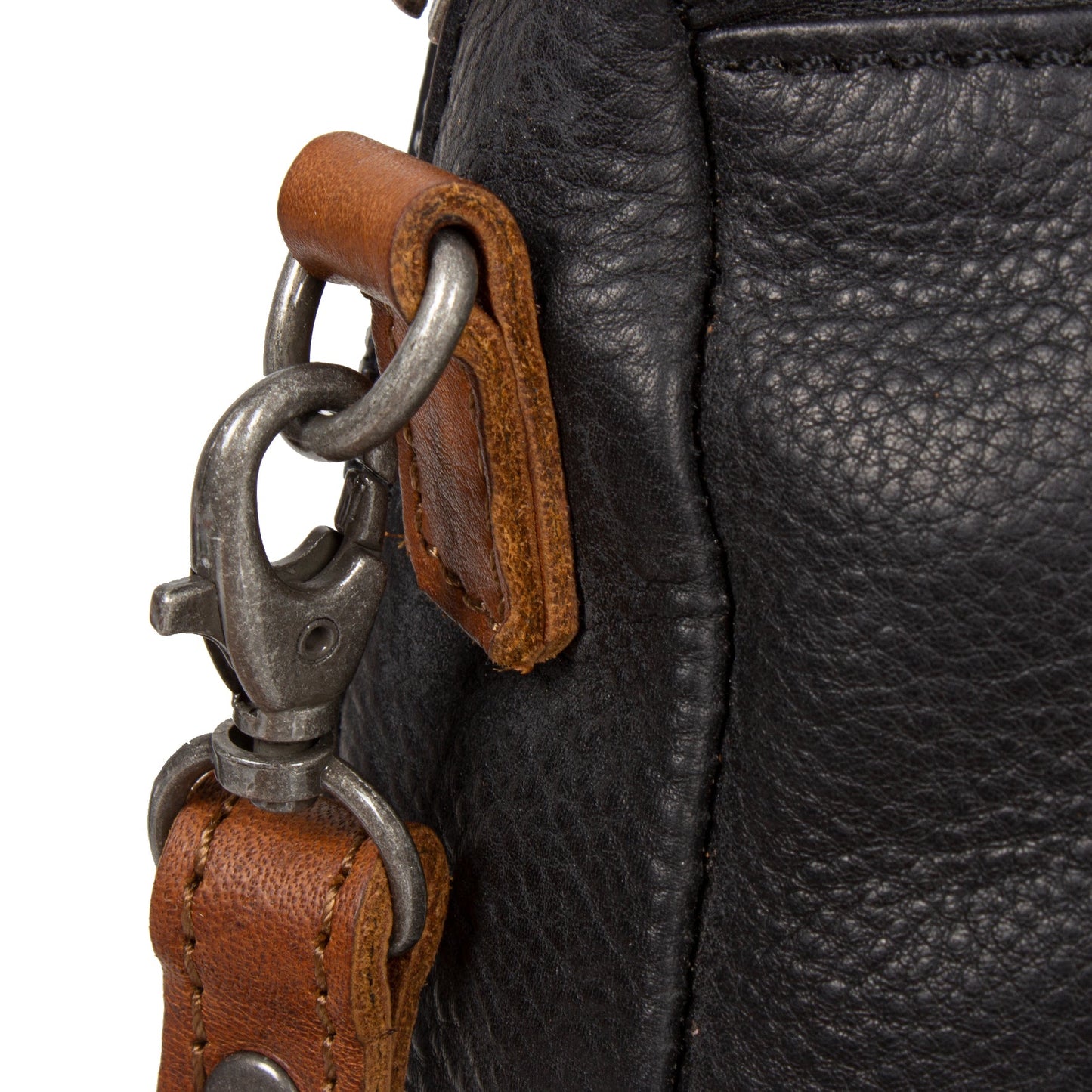 "Dyon" 12.1344 Bowlingbag round zip 2 tone 26x12x20cm von Justified - Laure Bags and Travel