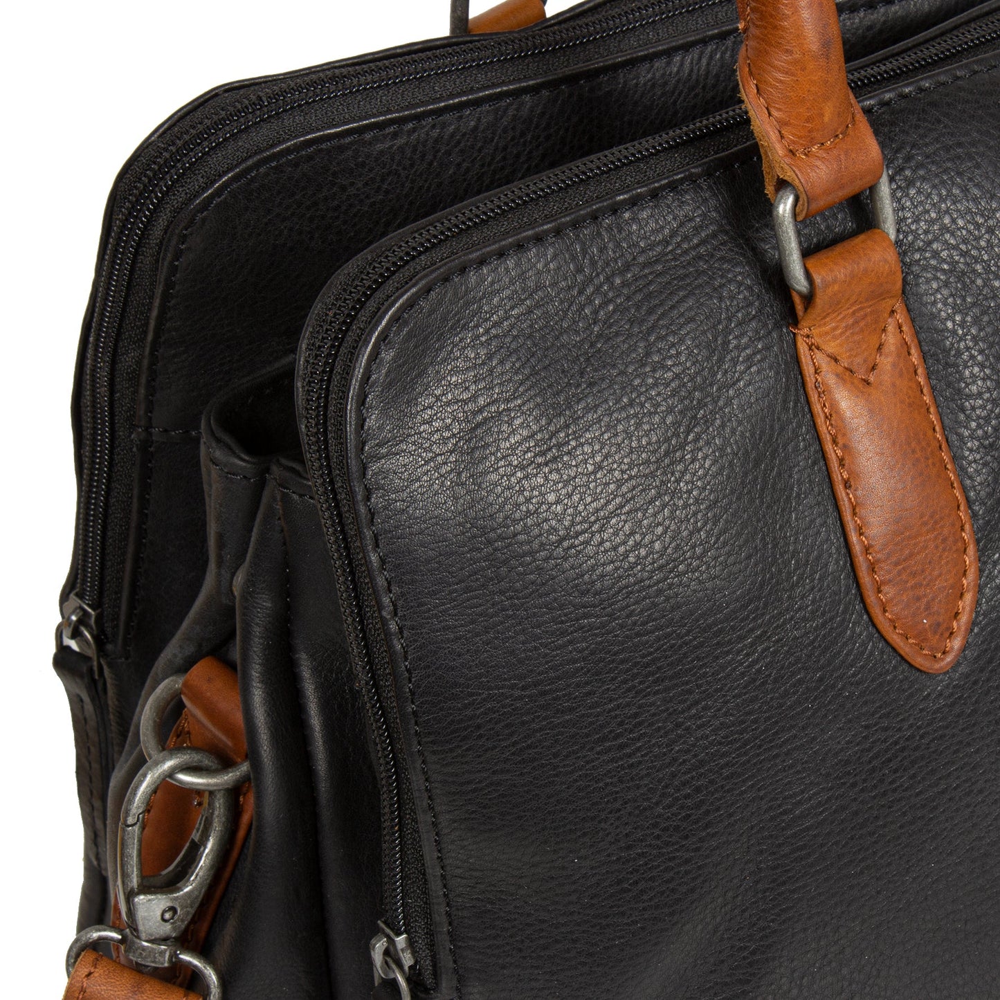 "Dyon" 12.1346 business bag 2 tone 39x20x30cm von Justified - Laure Bags and Travel