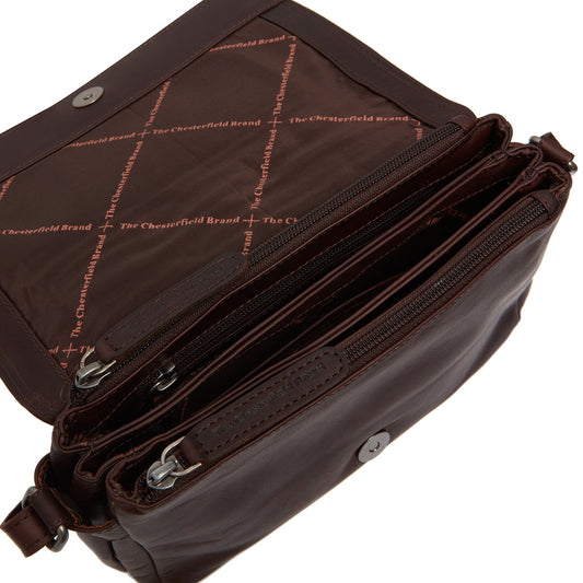 Flapoverbag small Redmond Cow Wax Pull Up - Laure Bags and Travel