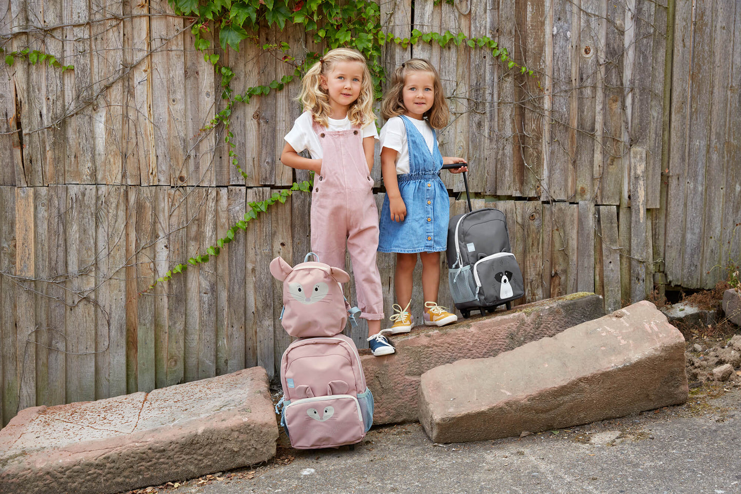 Kinder Trolley Rucksack Dino oder Chinchilla About Friends von Lässig - Laure Bags and Travel