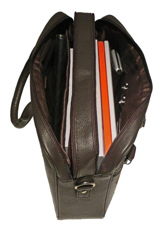 Laptop-Tasche aus Vollrindleder 2838 von Dermata - Laure Bags and Travel