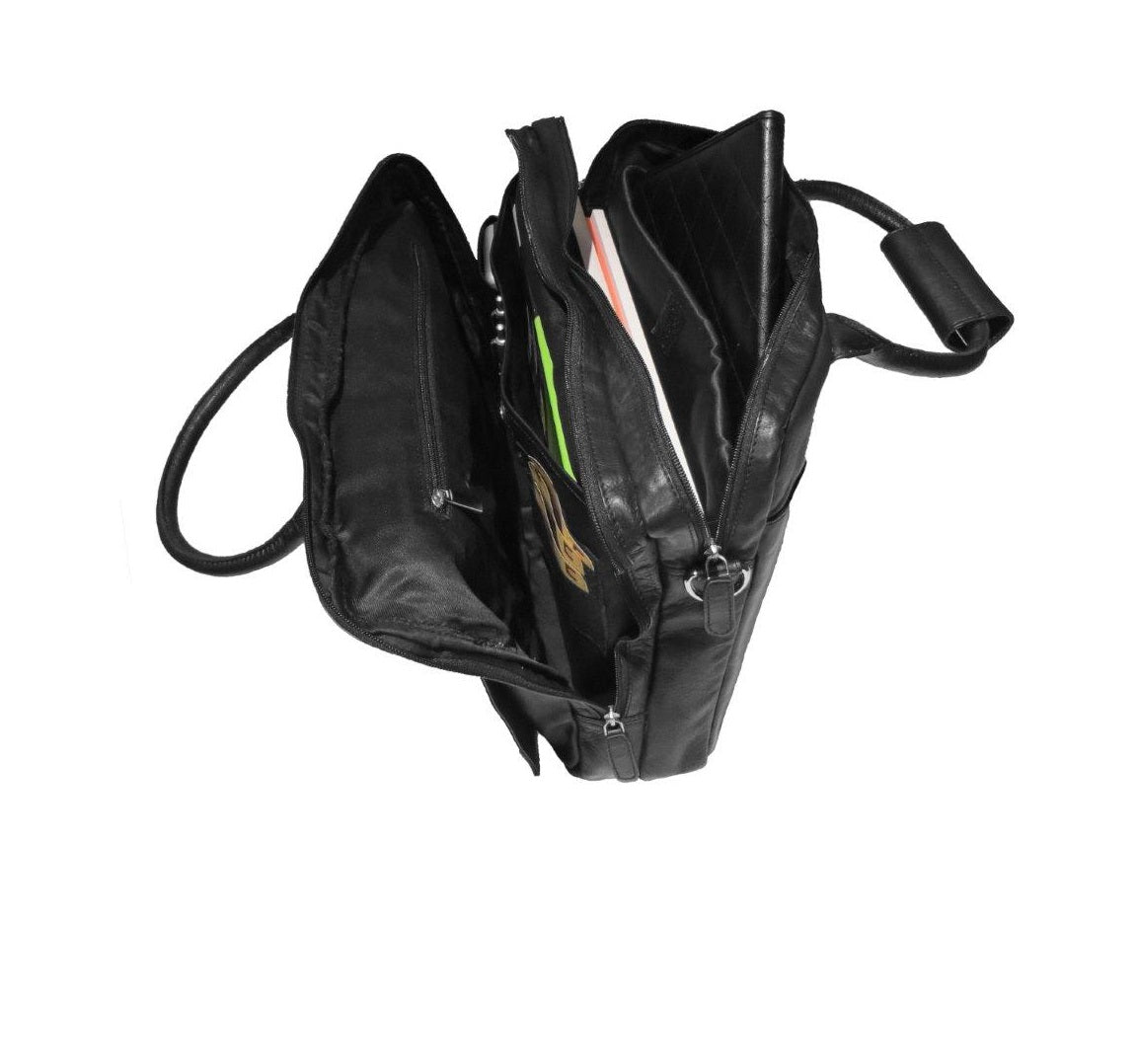 Laptop-Tasche aus weichem Rindleder Nappa 2839N von Dermata - Laure Bags and Travel
