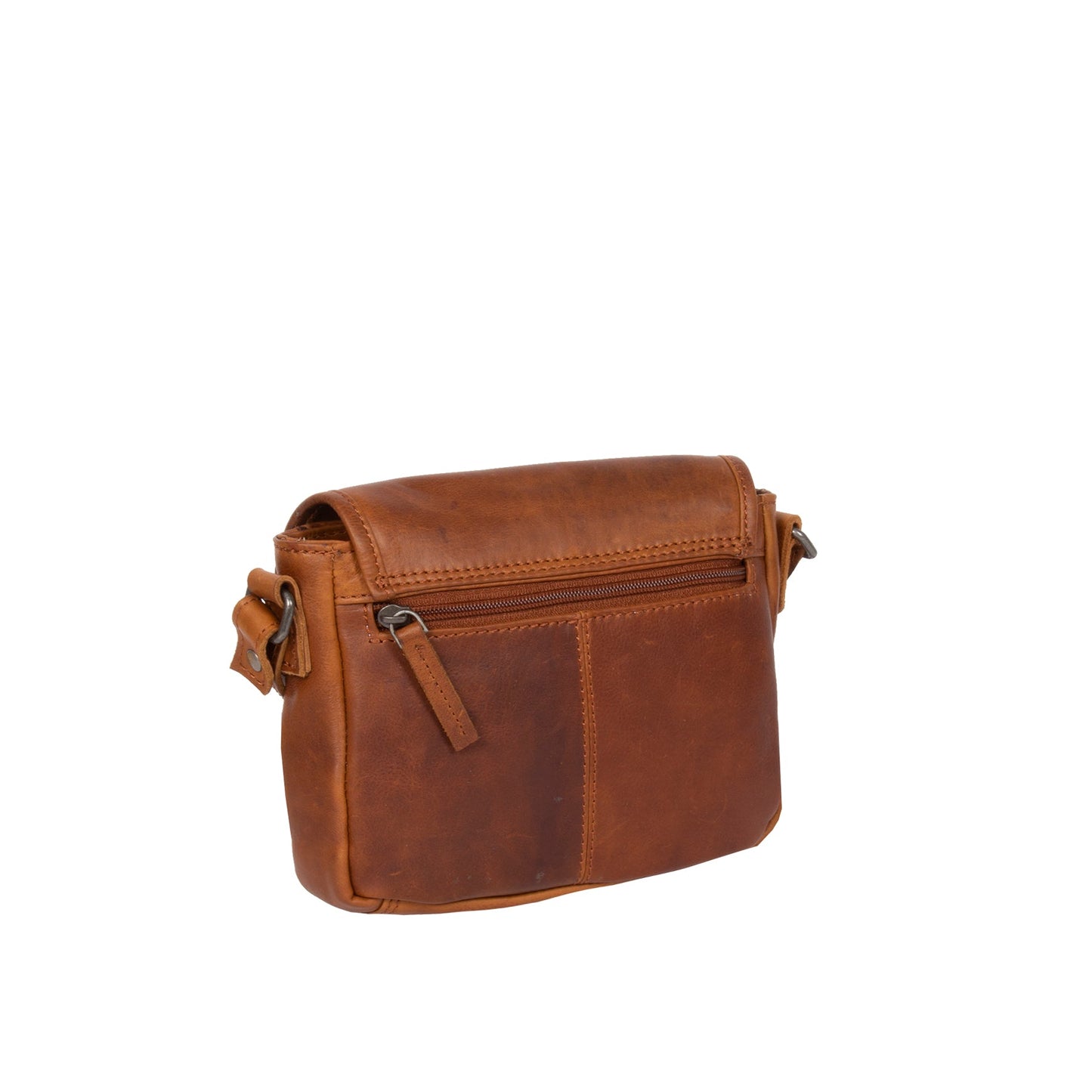 Mia cognac shoulderbag small 20x6x14cm - Laure Bags and Travel