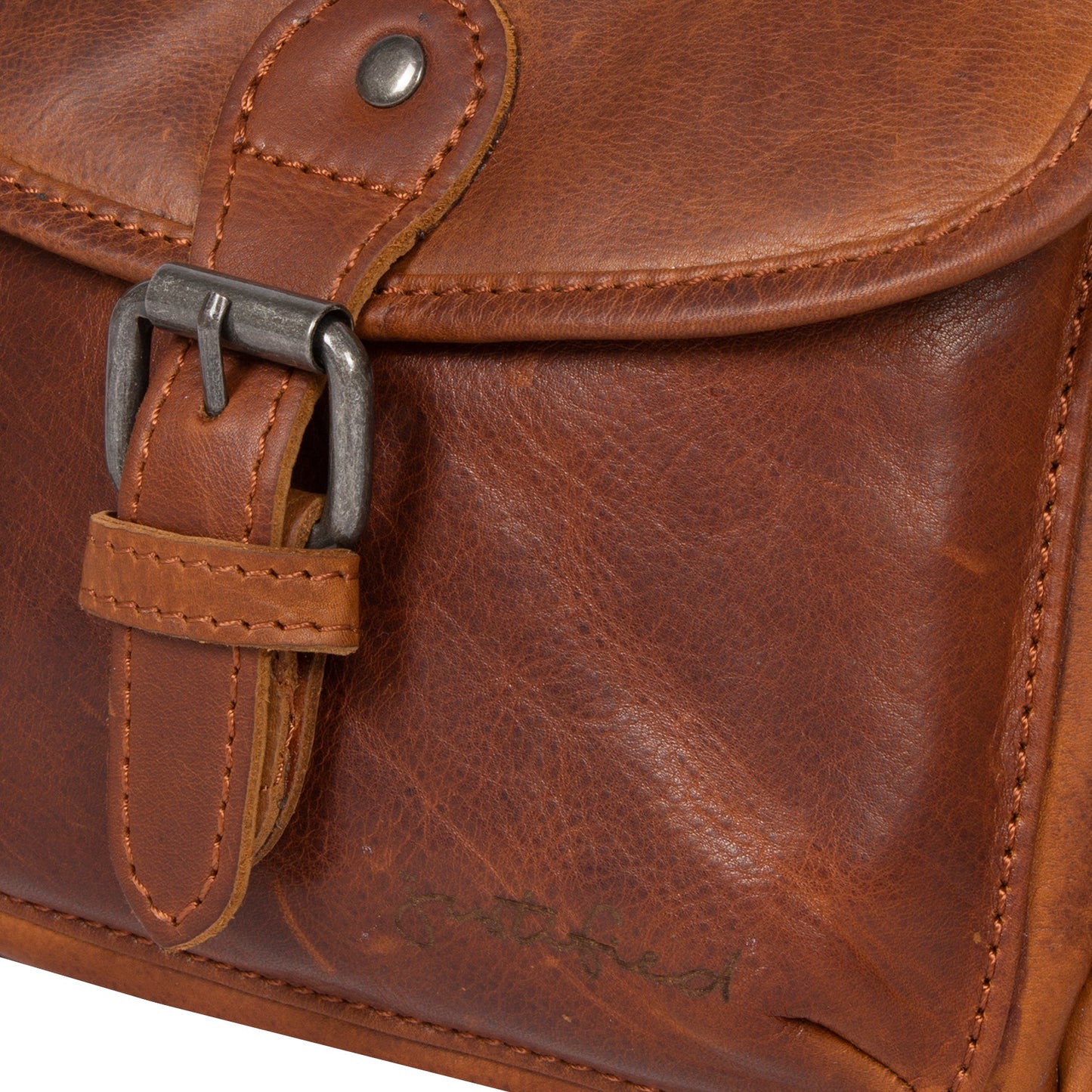 Mia cognac shoulderbag small 20x6x14cm - Laure Bags and Travel