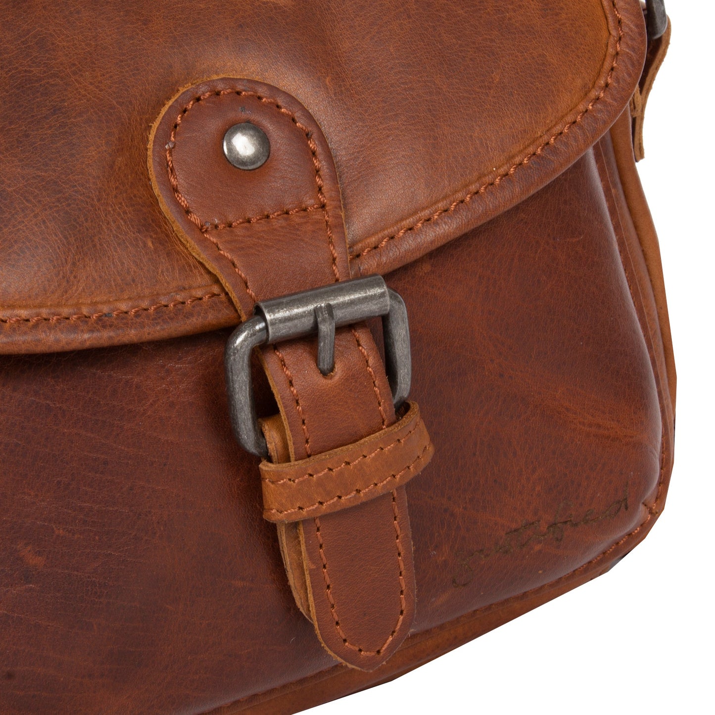 Mia cognac shoulderbag small 20x6x14cm - Laure Bags and Travel