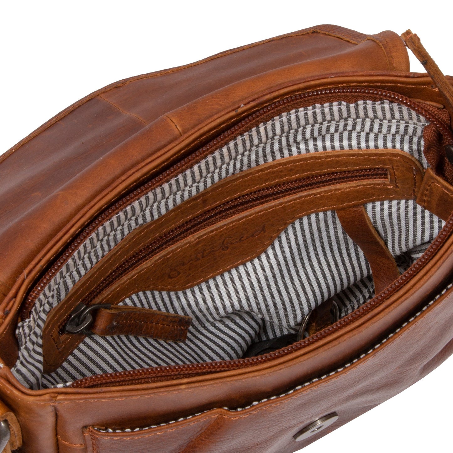 Mia cognac shoulderbag small 20x6x14cm - Laure Bags and Travel