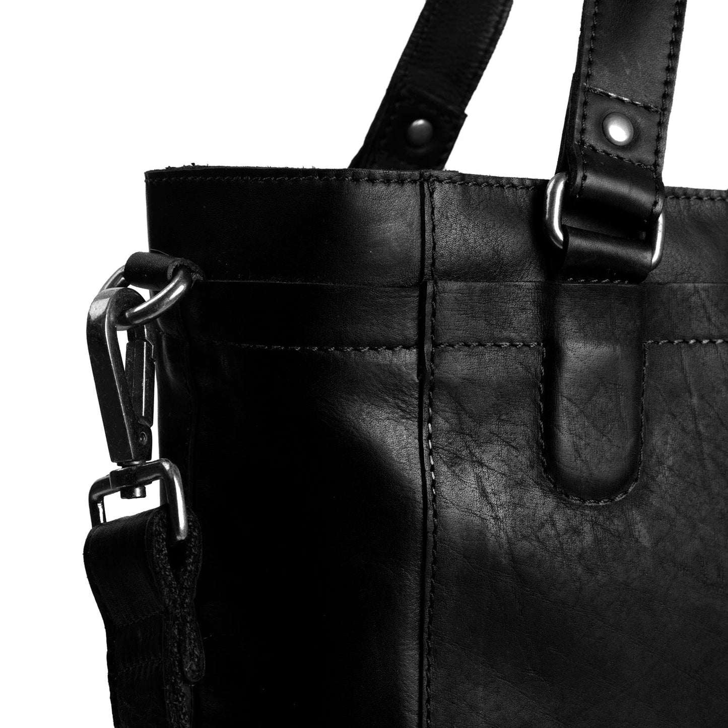 Shopper Jade Cow Wax Pull Up - Laure Bags and Travel