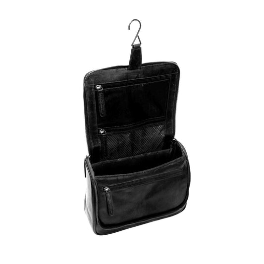 Toiletbag Gillian Cow Wax Pull Up - Laure Bags and Travel
