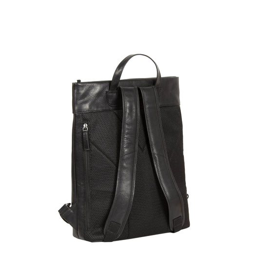 "Vesper" black backpack 32x11x40cm - Laure Bags and Travel