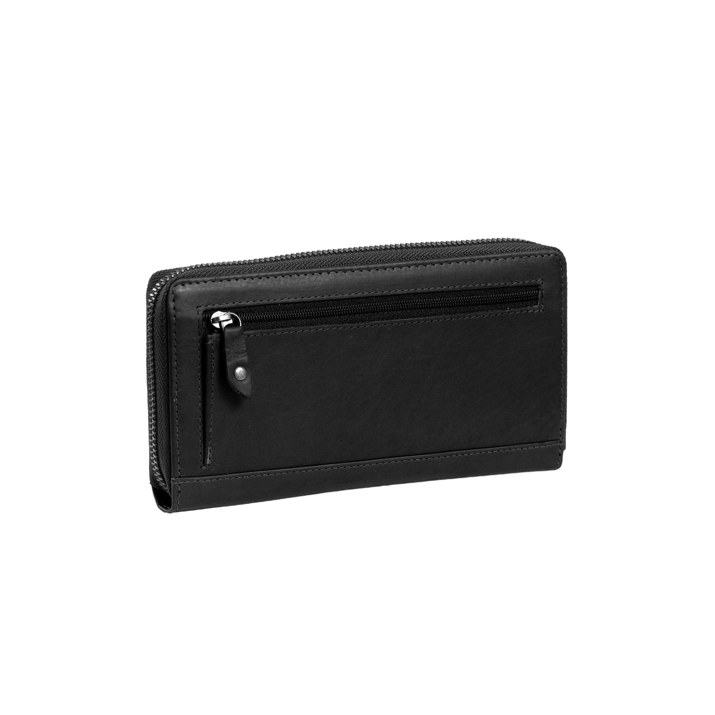 Wallet zipper Nova Cow Wax Pull Up - Laure Bags and Travel