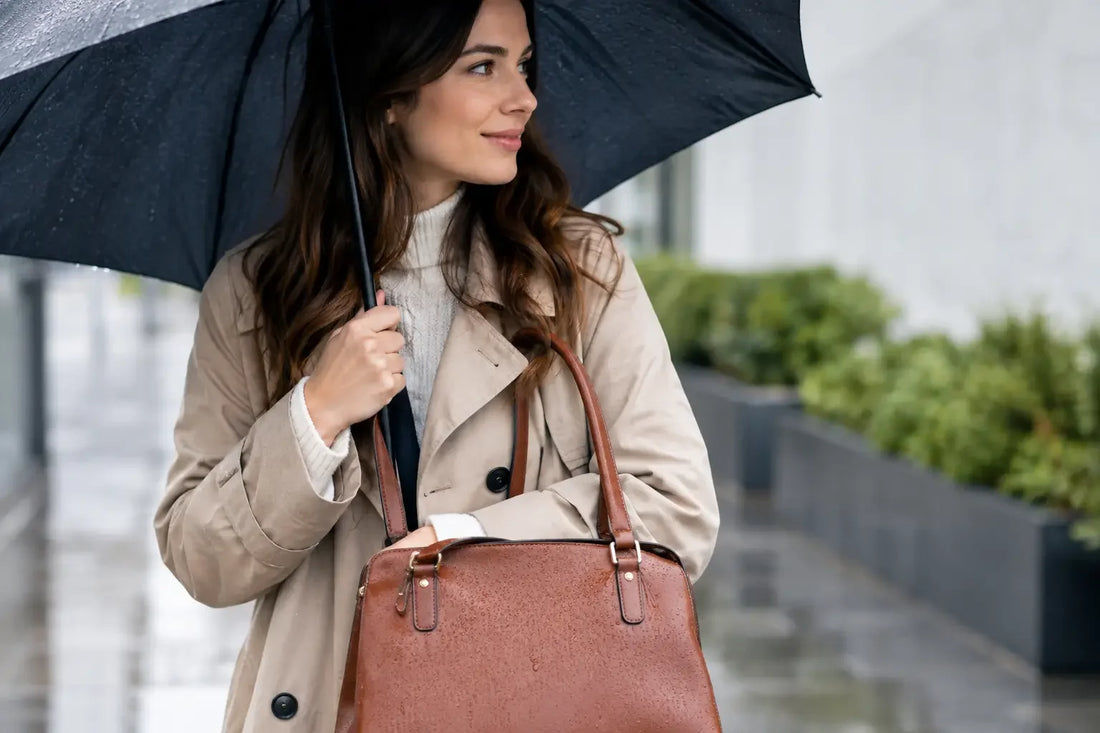 Handtasche vor Regen schützen: 7 clevere Tipps