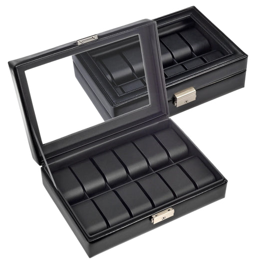 Uhrenetui black exclusive für 12 Uhren 2119.0104 von Sacher