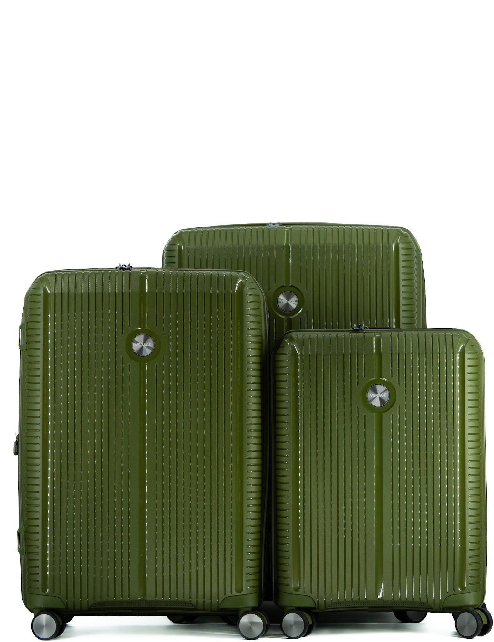 3 - teiliges Koffer - Set ROME Hartschalenkoffer V2 von Verage in grün - Laure Bags and Travel