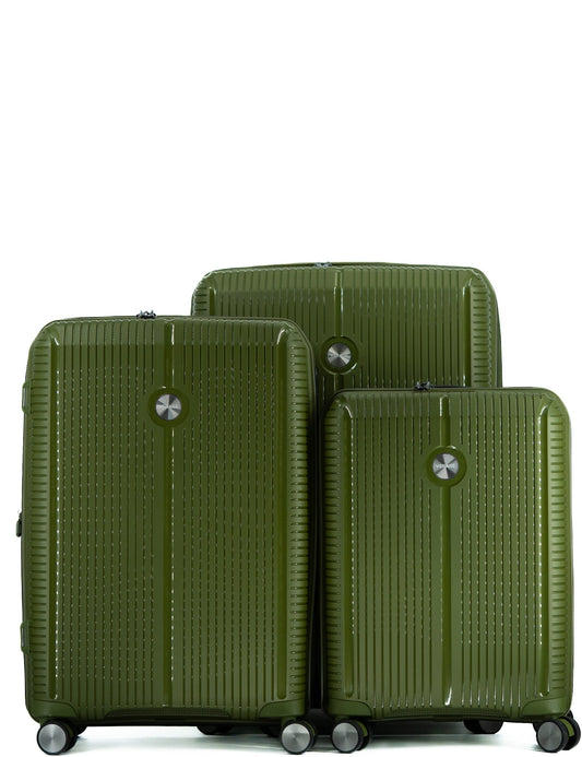 3 - teiliges Koffer - Set ROME Hartschalenkoffer V2 von Verage in grün - Laure Bags and Travel
