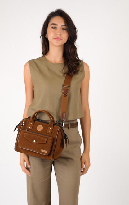 Umhängetasche Crossbody vegan suede von Cabaia