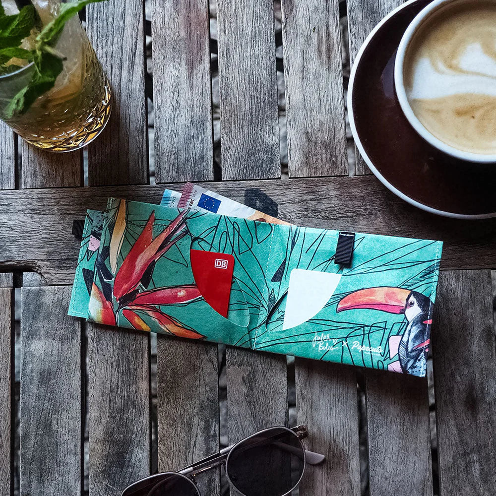 Paprcuts RFID Geldbeutel "Vivid Tucano" 2101 aus reißfestem Tyvek - Papier-Alternative