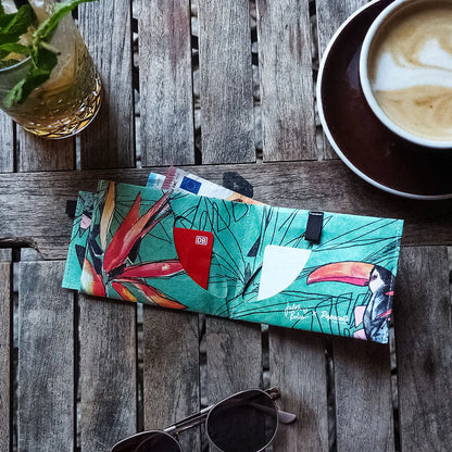 Paprcuts RFID Geldbeutel "Vivid Tucano" 2101 aus reißfestem Tyvek - Papier-Alternative