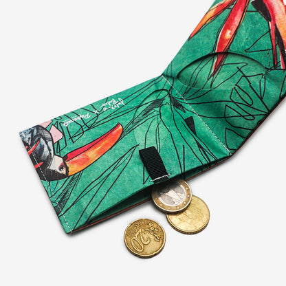 Paprcuts RFID Geldbeutel "Vivid Tucano" 2101 aus reißfestem Tyvek - Papier-Alternative