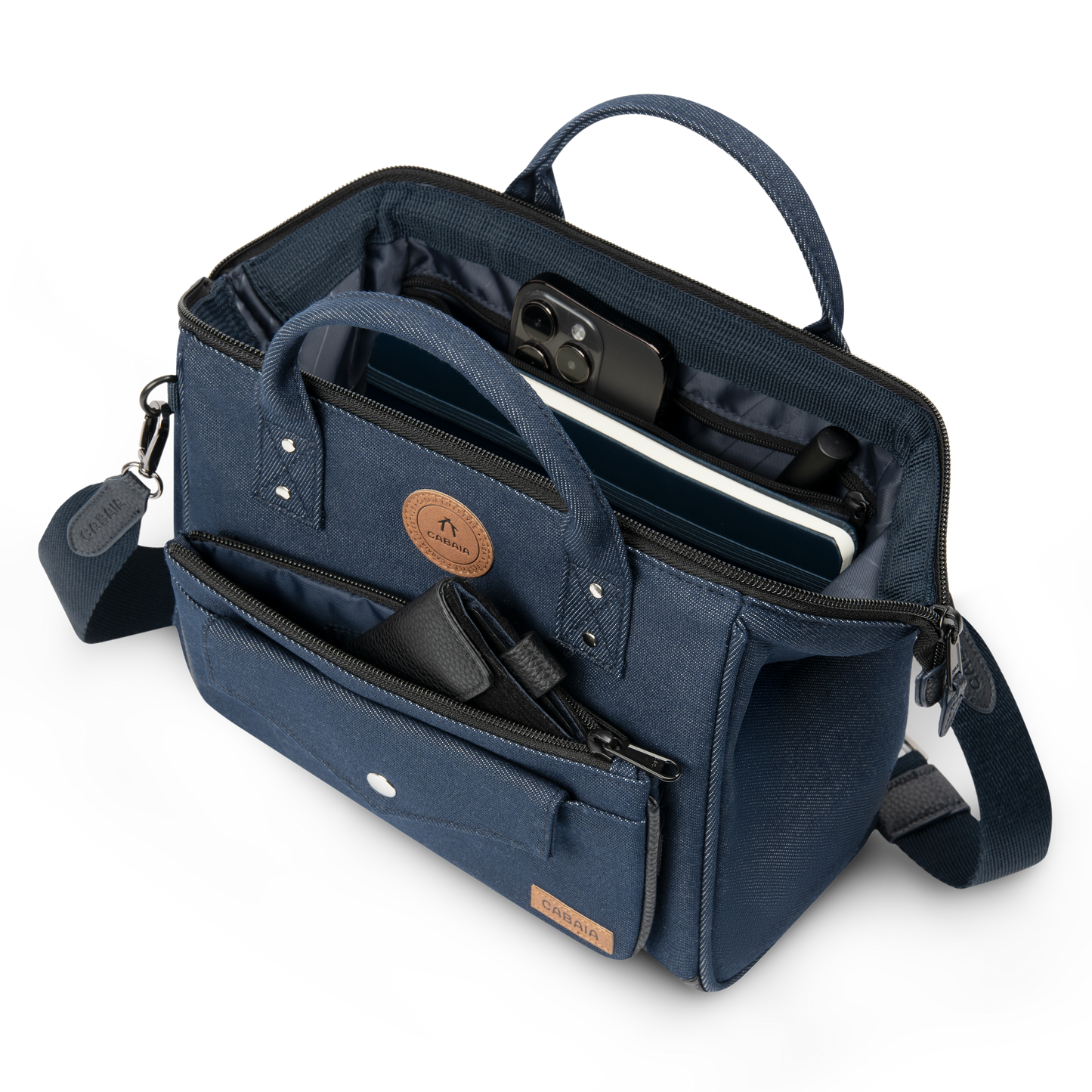 Umhängetasche Crossbody Denim von Cabaia - Laure Green