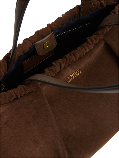 Handtasche Soft Leather Suede AW0AW19013 von Tommy Hilfiger - Laure Green