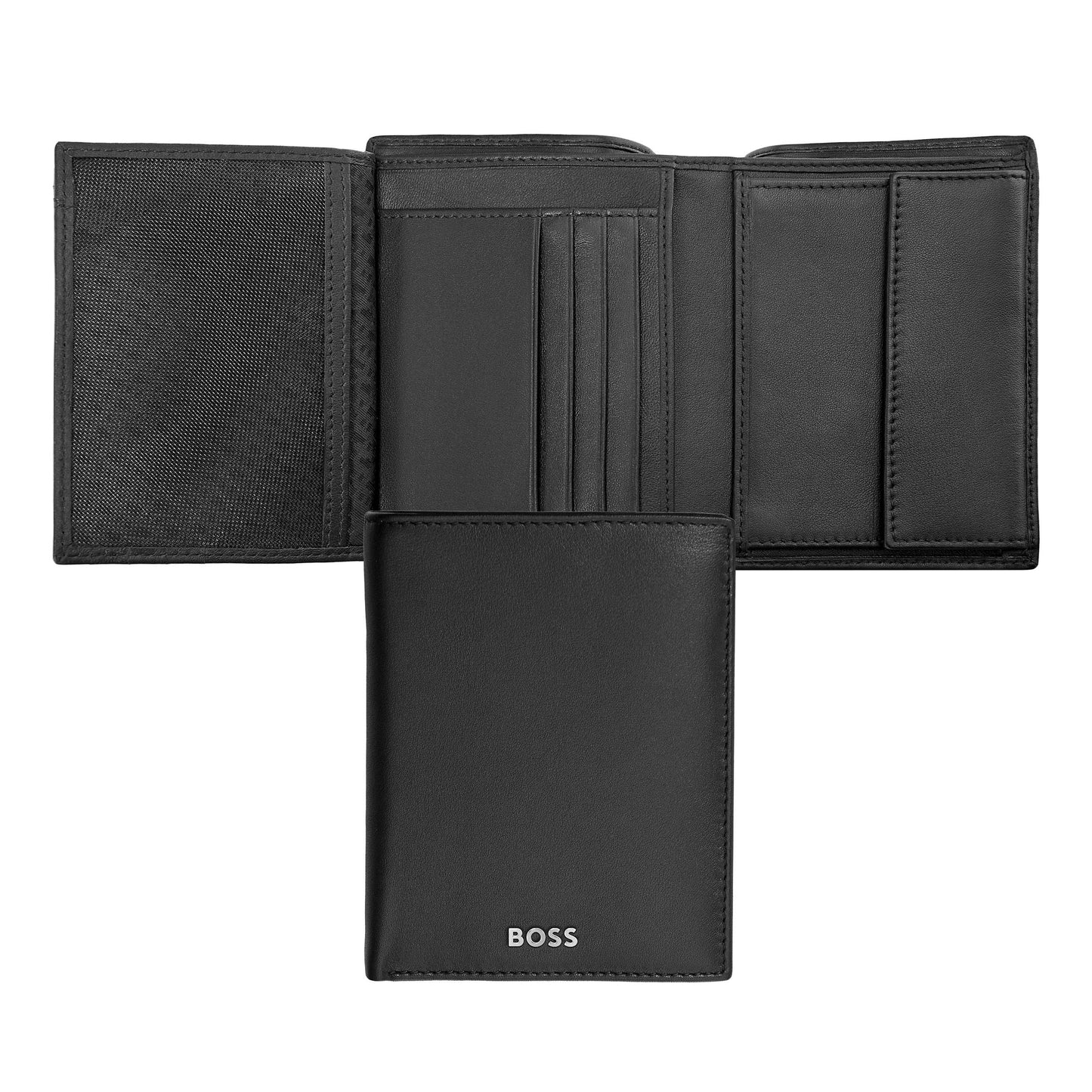 Brieftasche und Geldbörse Hochformat Classic Smooth Black HLO403A von Hugo Boss - Laure Bags and Travel