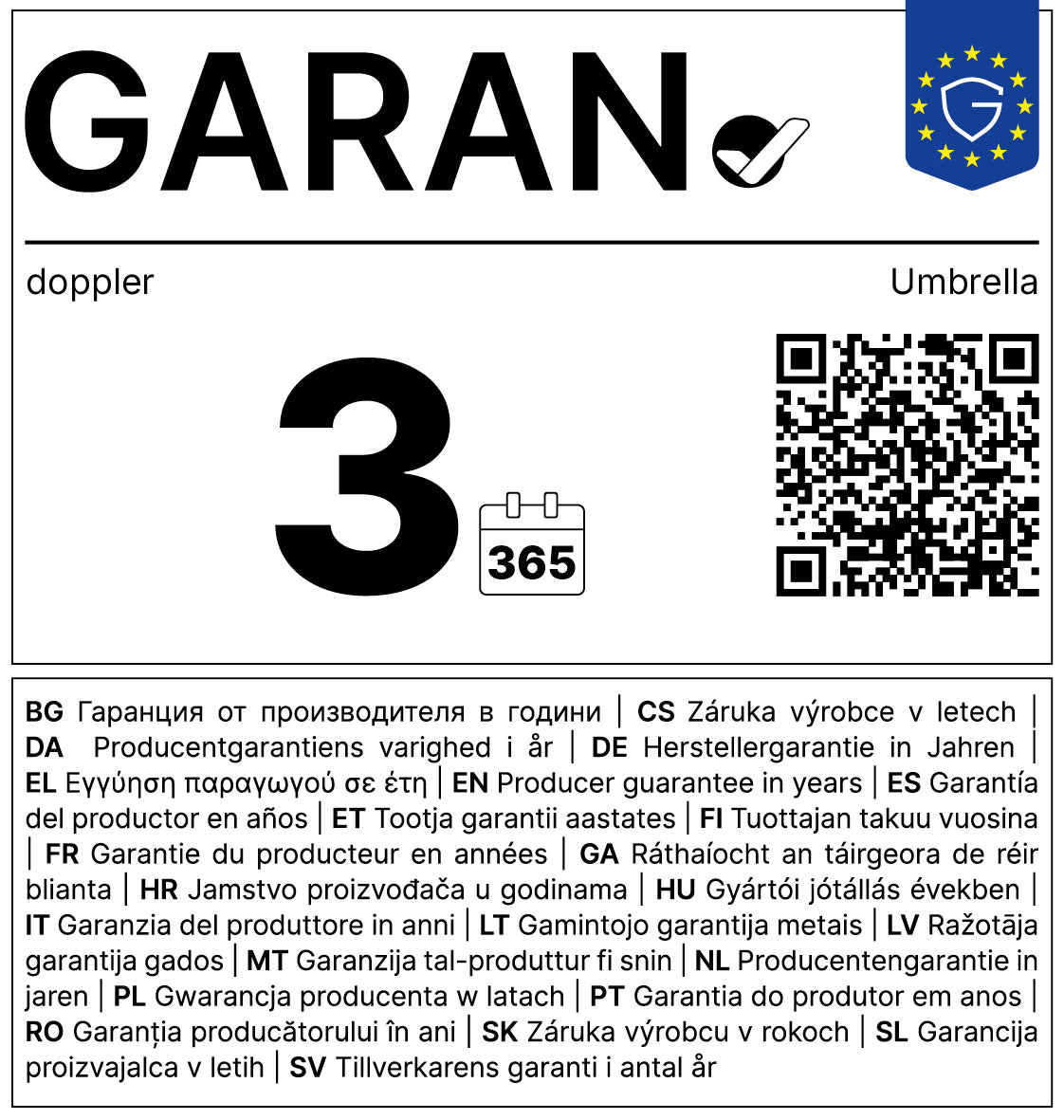 Regenschirm RS Zero 99 uni 71063 von Doppler