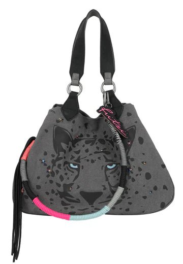 IZZY - Limited - Panther - Spotty Canvas Umhängetasche von Fritzi aus Preussen - Laure Bags and Travel