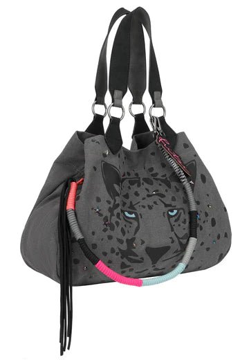 IZZY - Limited - Panther - Spotty Canvas Umhängetasche von Fritzi aus Preussen - Laure Bags and Travel